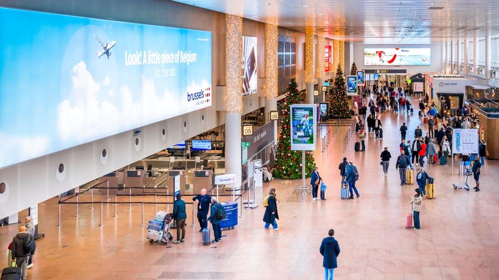 טיסות כבר בוטלו. שדה״ת בריסל. צילום: Shutterstock