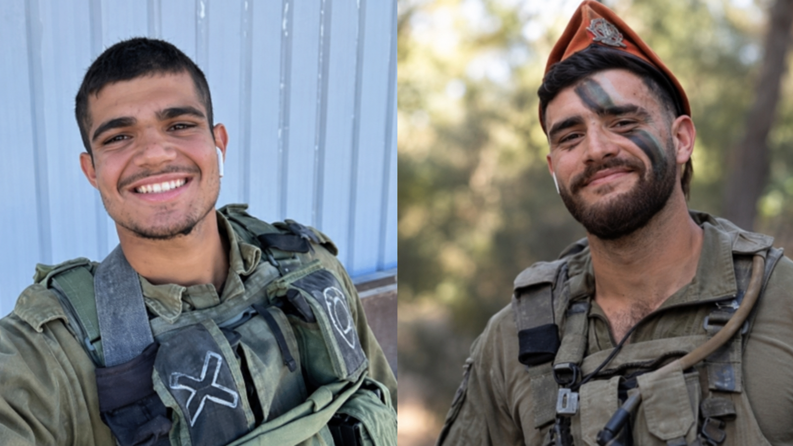 מימין: סמ״ר רון יונתן רויטמן וסמל יובל שי סוילם ז״ל