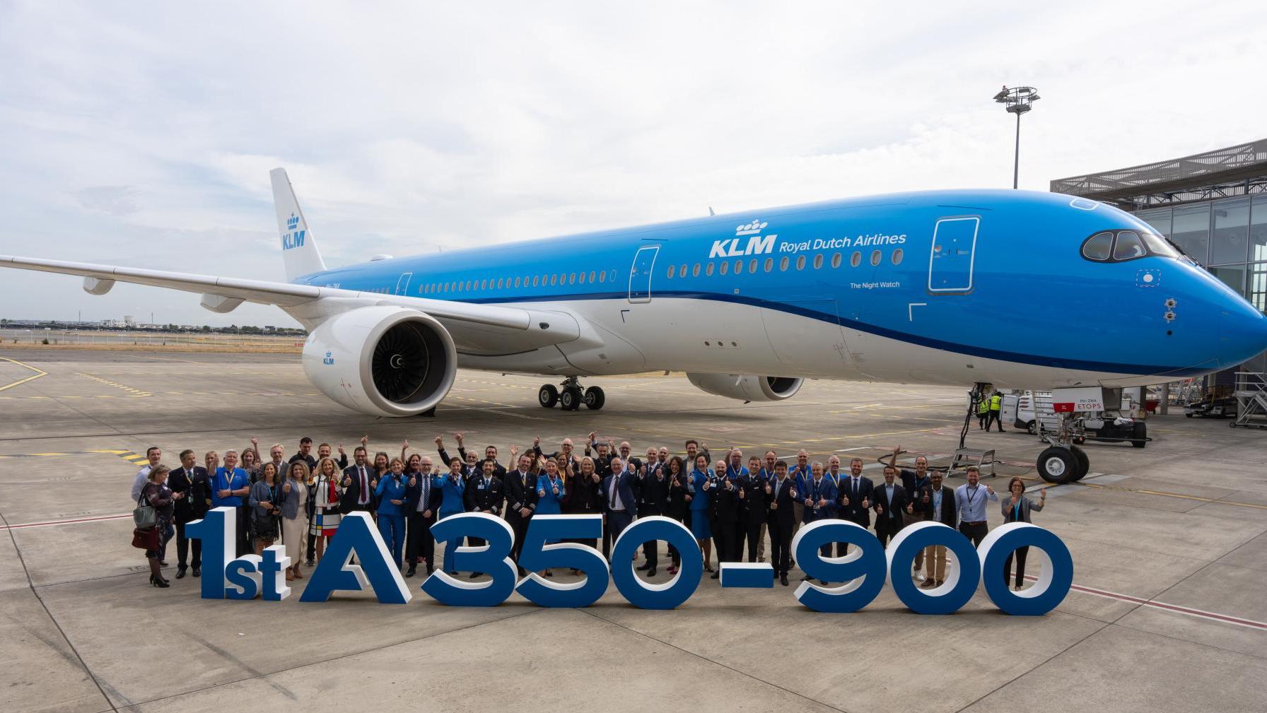 First A350-900 Delivery to KLM. צילום: KLM