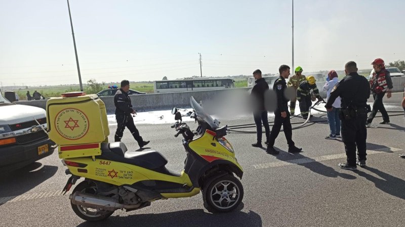 זירת ההתרסקות בדרום. צילום: תיעוד מבצעי מד״א זירת ההתרסקות בדרום. צילום: תיעוד מבצעי מד״א