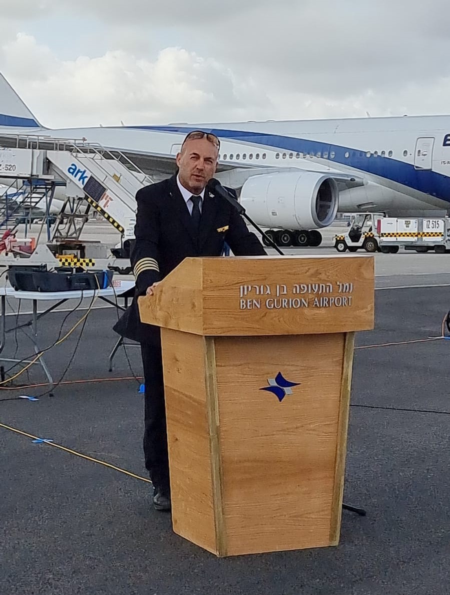 מידן בר, יו"ר איגוד הטייסים. צילום: ספיר פרץ