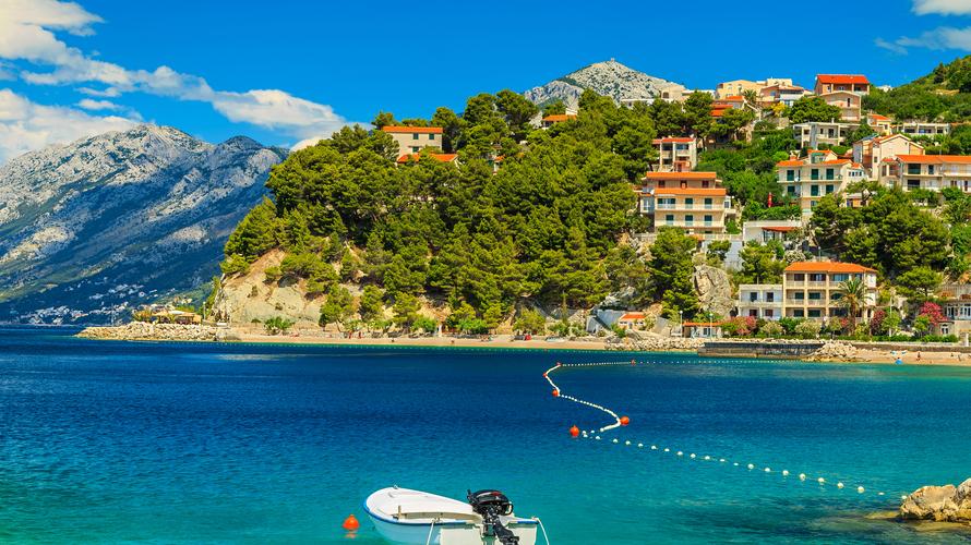 Brela beach,Dalmatia,Croatia. צילום: shutterstock