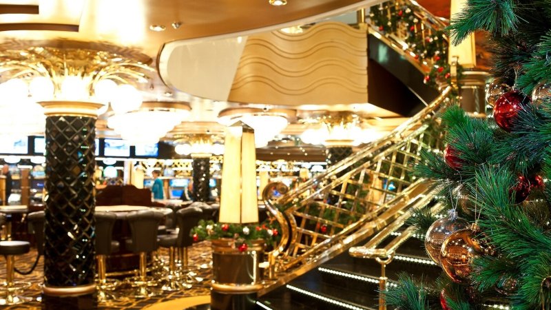 קישוטי כריסמס על הסיפון. צילום: יח"צ MSC Cruises