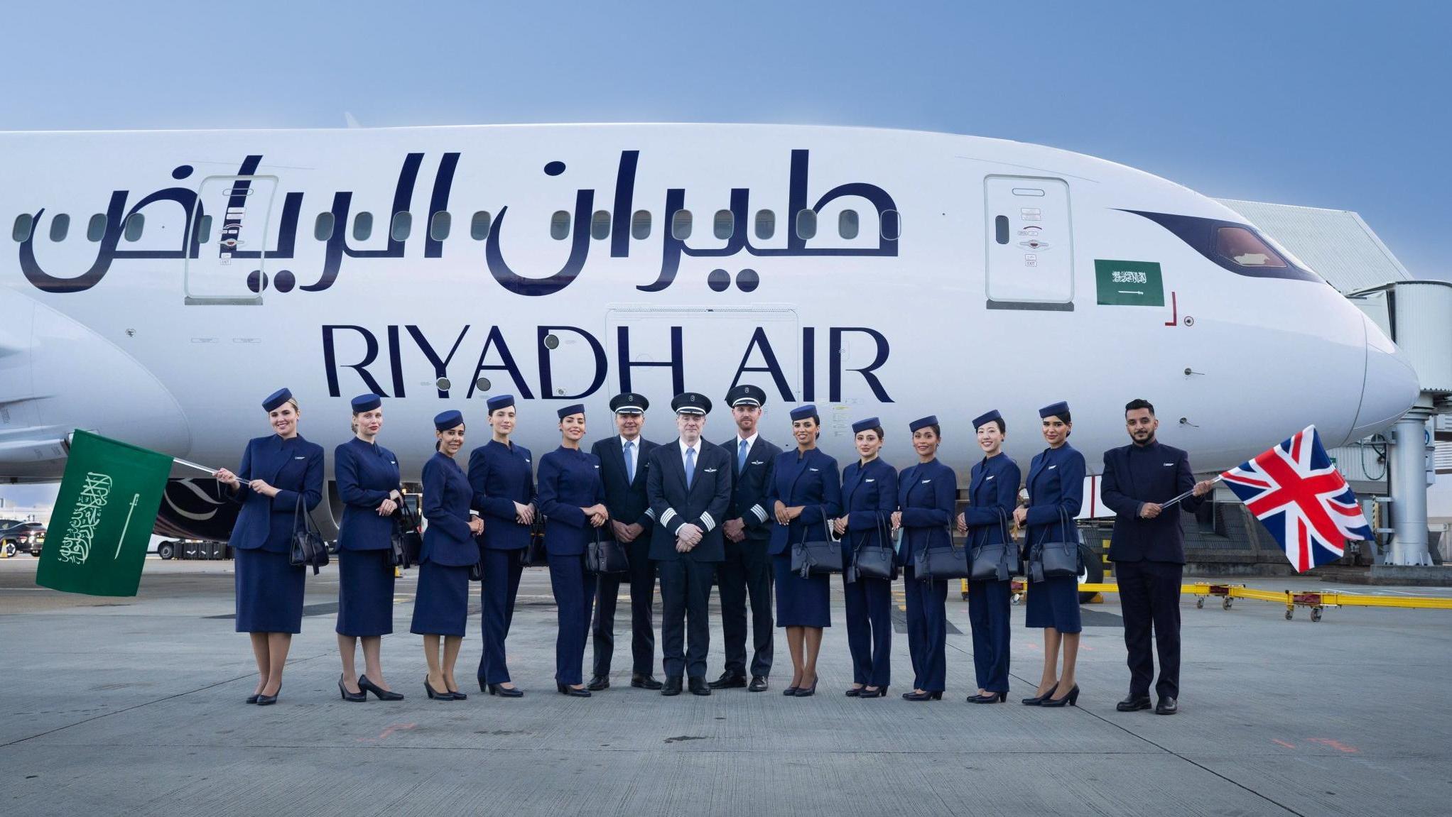 Riyadh Air's inaugural flight to London. Photo: Riyadh Air's X page