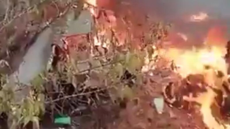 Plane crash in Kenya. Photo: X