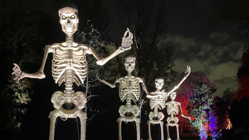 Hallooween decorations at Kew Gardens. Photo: Amit Cotler