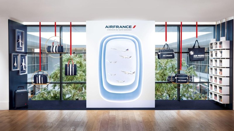 Air France's new pop-up store in Paris. Photo: Air France