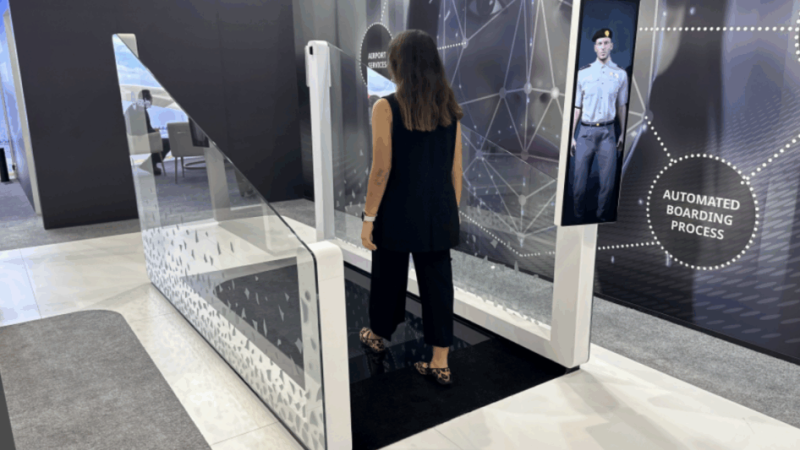 First biometric corridor in the world. Photo: Amadeus