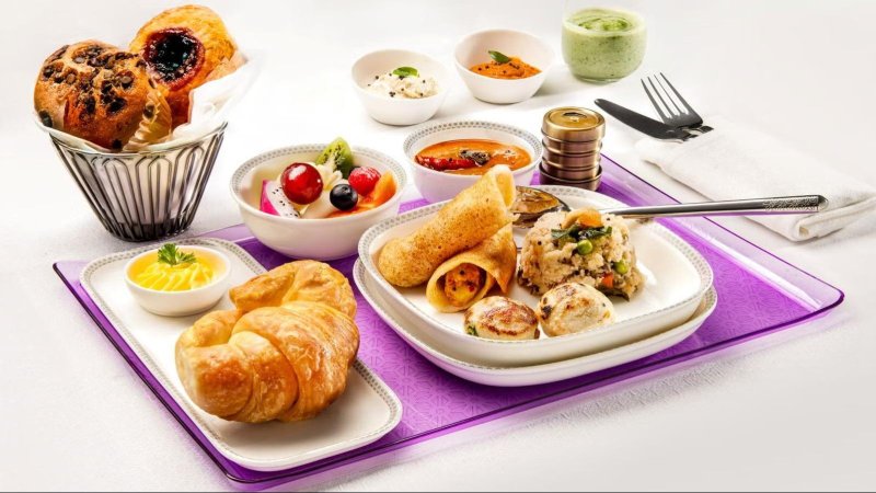 New food menu. Photo: AIR INDIA