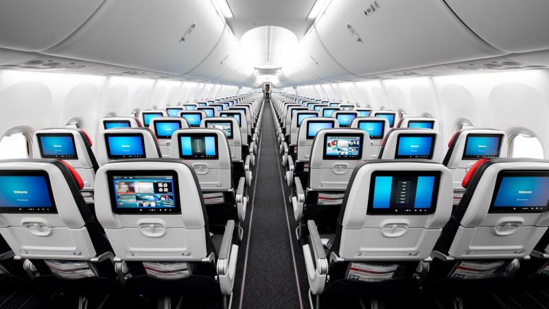 Boeing 737 MAX interior Photo: Air Canada