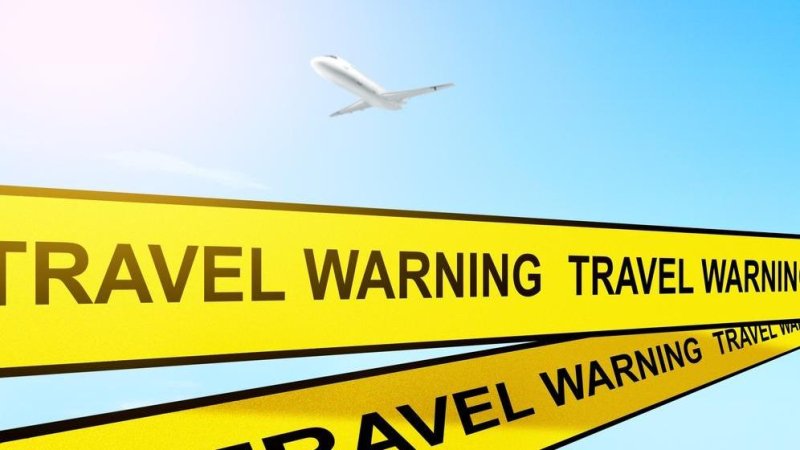 Travel warning. Photo: SHUTTERSTOCK