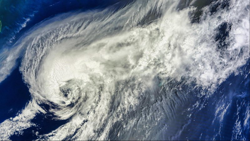 Storm from satellite. Photo: SHUTTERSTOCK