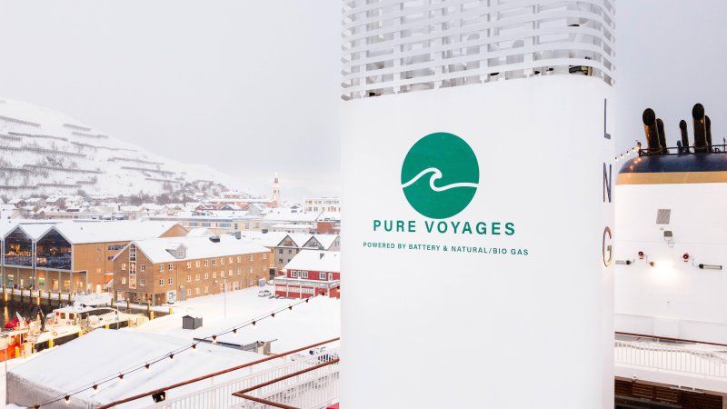 Havila Voyages operates their ships with batteries & natural/bio gas. Photo: Martin Giskegjerde, Oclin for Havila Voyages