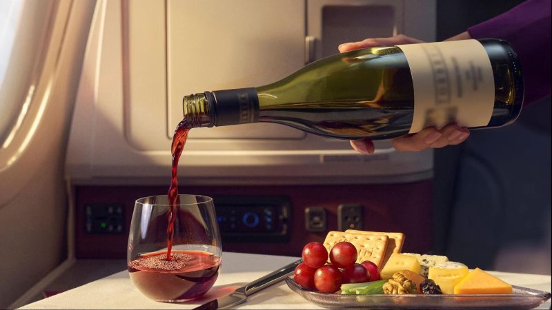 New and upgraded alcohol menu on Air India. Photo: Air India