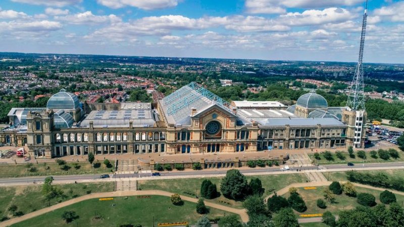 Aerial view of Alexandra Palace in North London. Credit: Vittorio Caramazza / Shutterstock