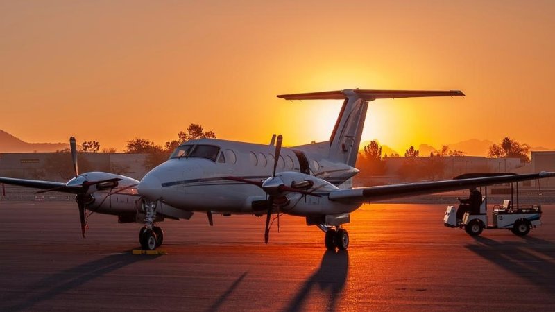 Illustration of a Beechcraft aircraft. Photo: Shutterstock