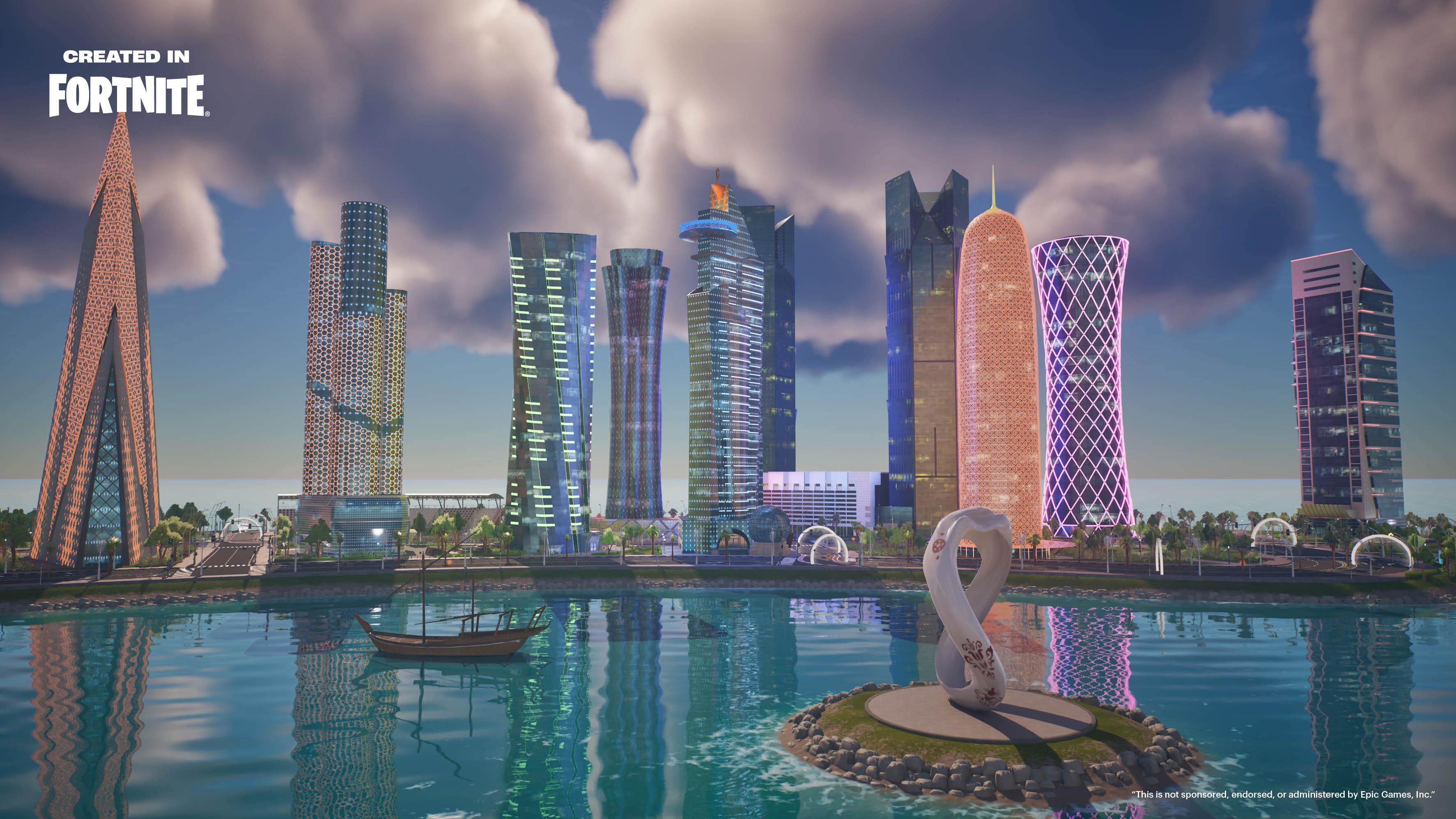 Qatar Airways lands in Fortnite. Photo: Qatar Airways