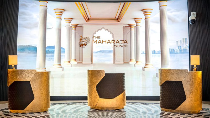 Maharaja Lounge Lobby. Photo: Air India