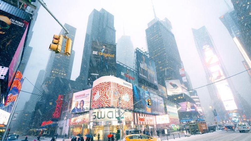 Snow in New York. Photo: SHUTTERSTOCK