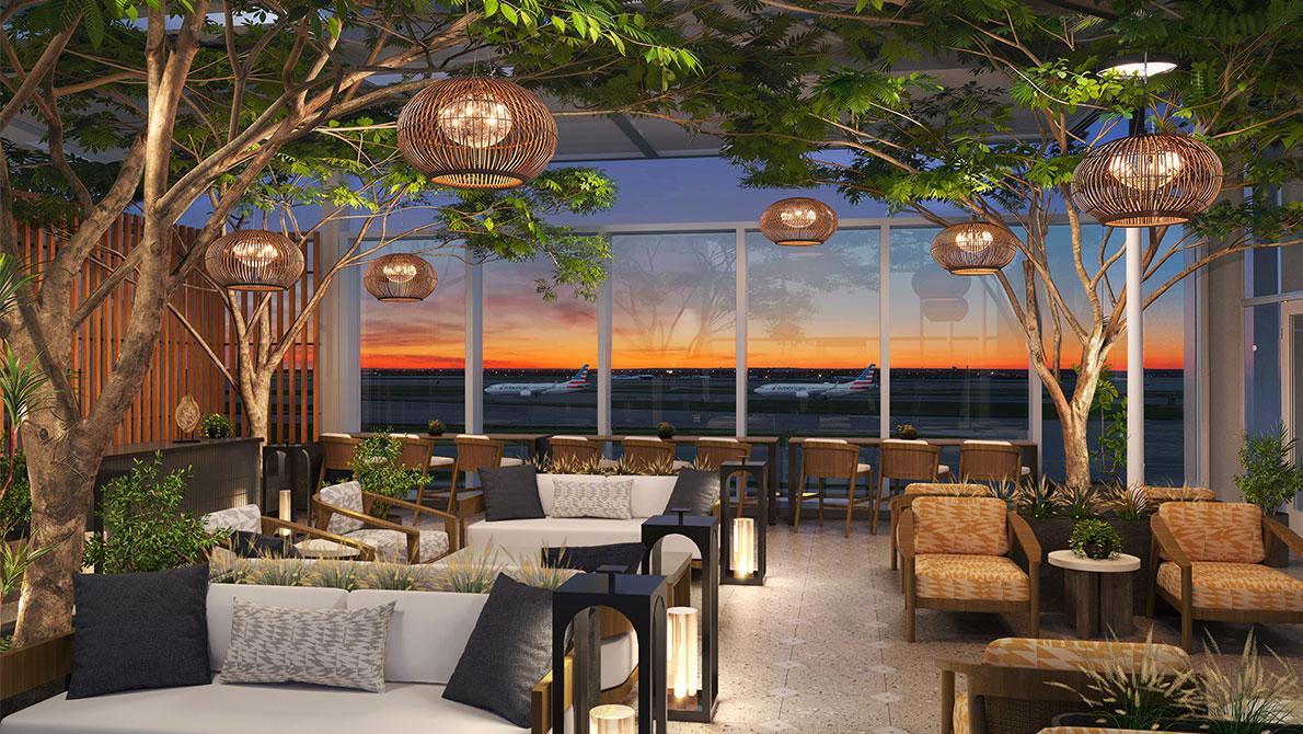 The new lounge to open in Austin, Texas. Photo: American Airlines