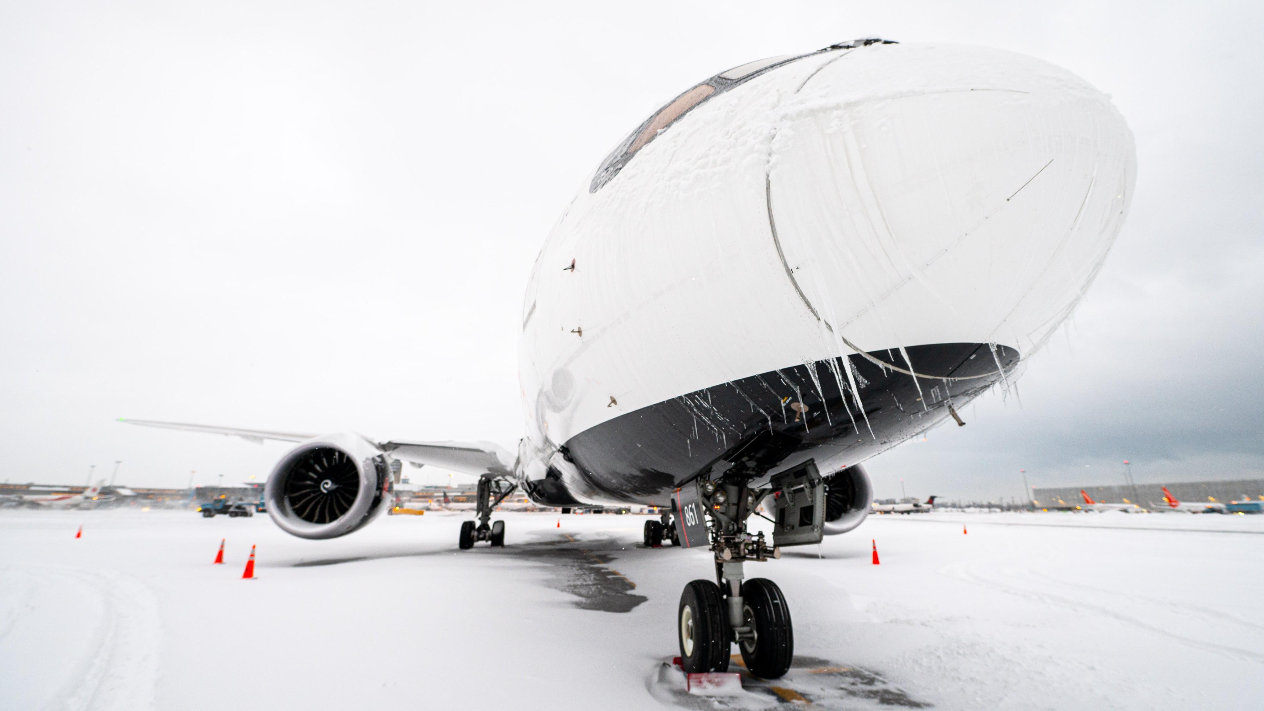 Severe weather conditions. Photo: Air Canada