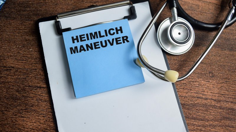Heimlich maneuver. Photo: Shutterstock
