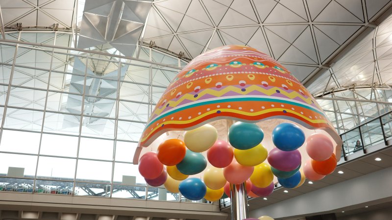 Easter egg hunt at airports. Photo: Shutterstock