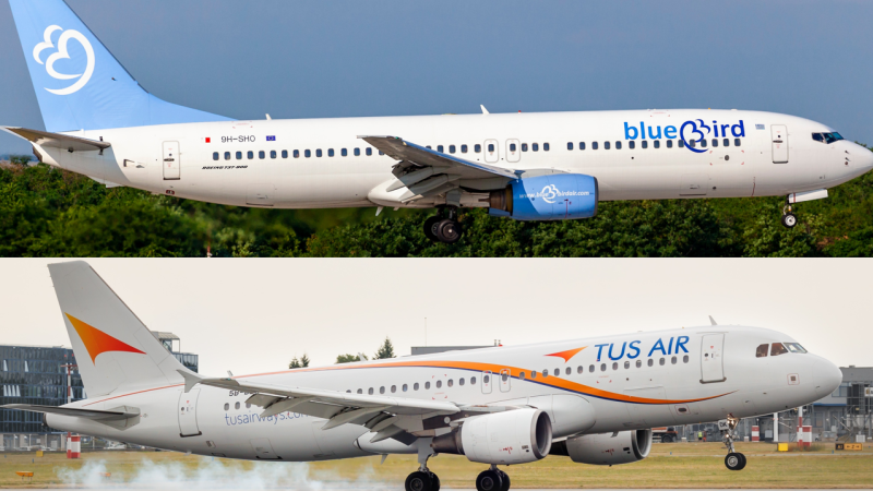 TUS Air and Blue Bird. Photo: Shutterstock