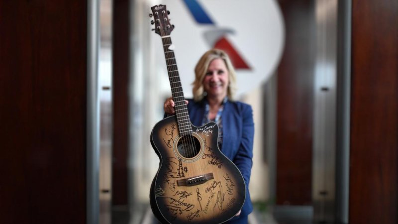 Inspired by local music. New lounge for American Airlines. Photo: American Airlines