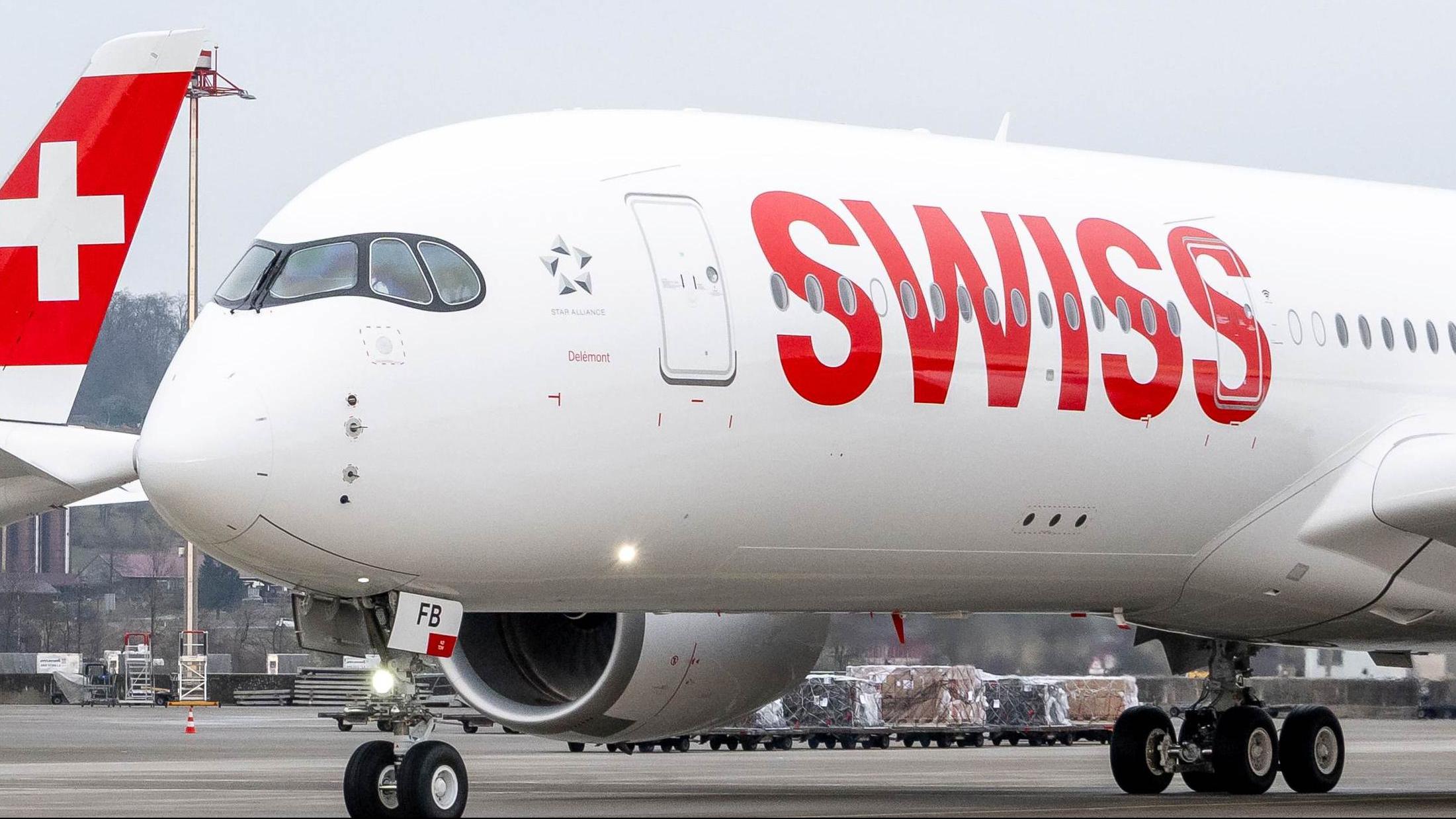 SWISS' new Airbus A350‑900. Photo: SWISS