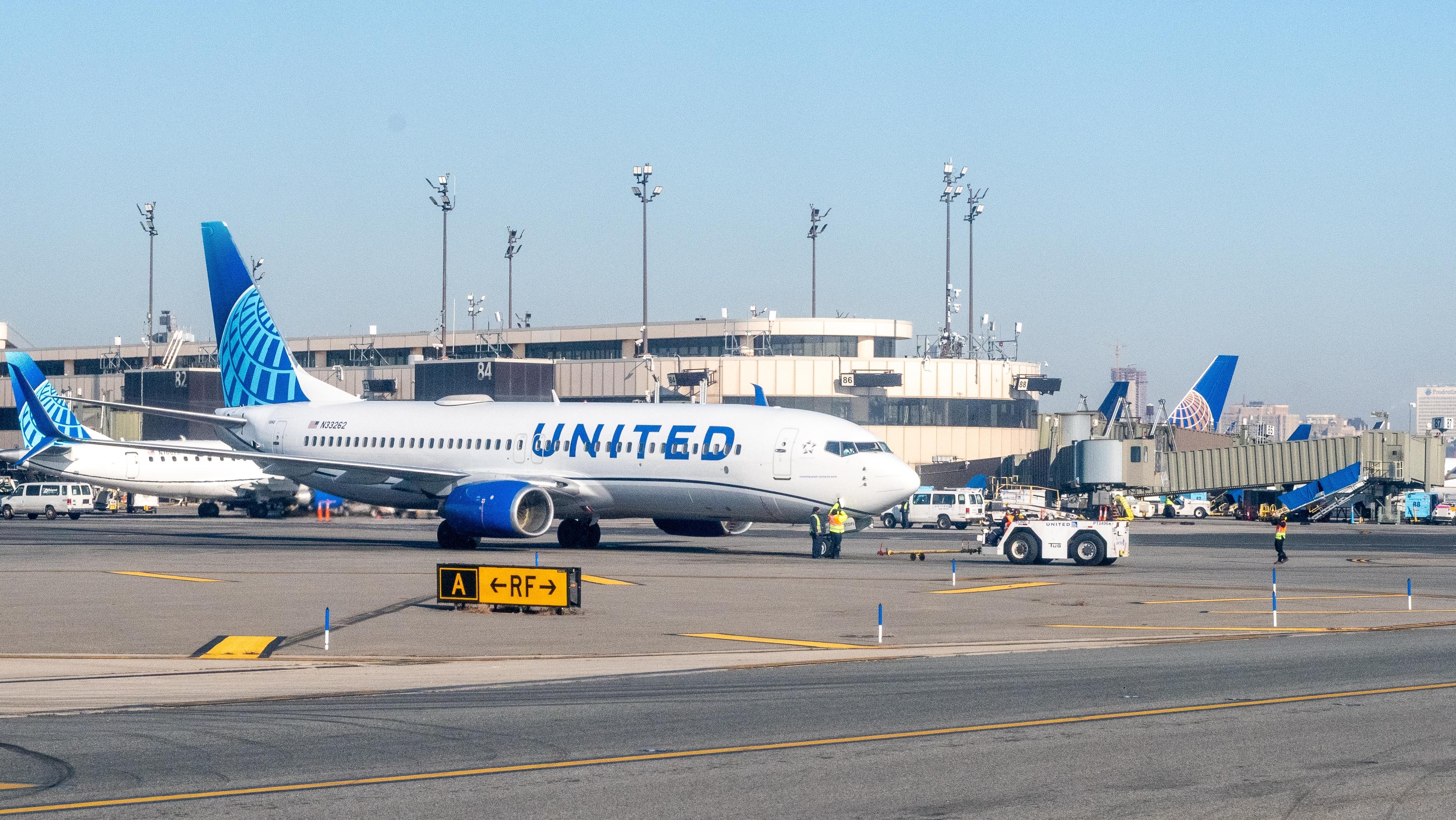 United Airlines at Newark Airport. Photo: John McAdorey / Shutterstock  