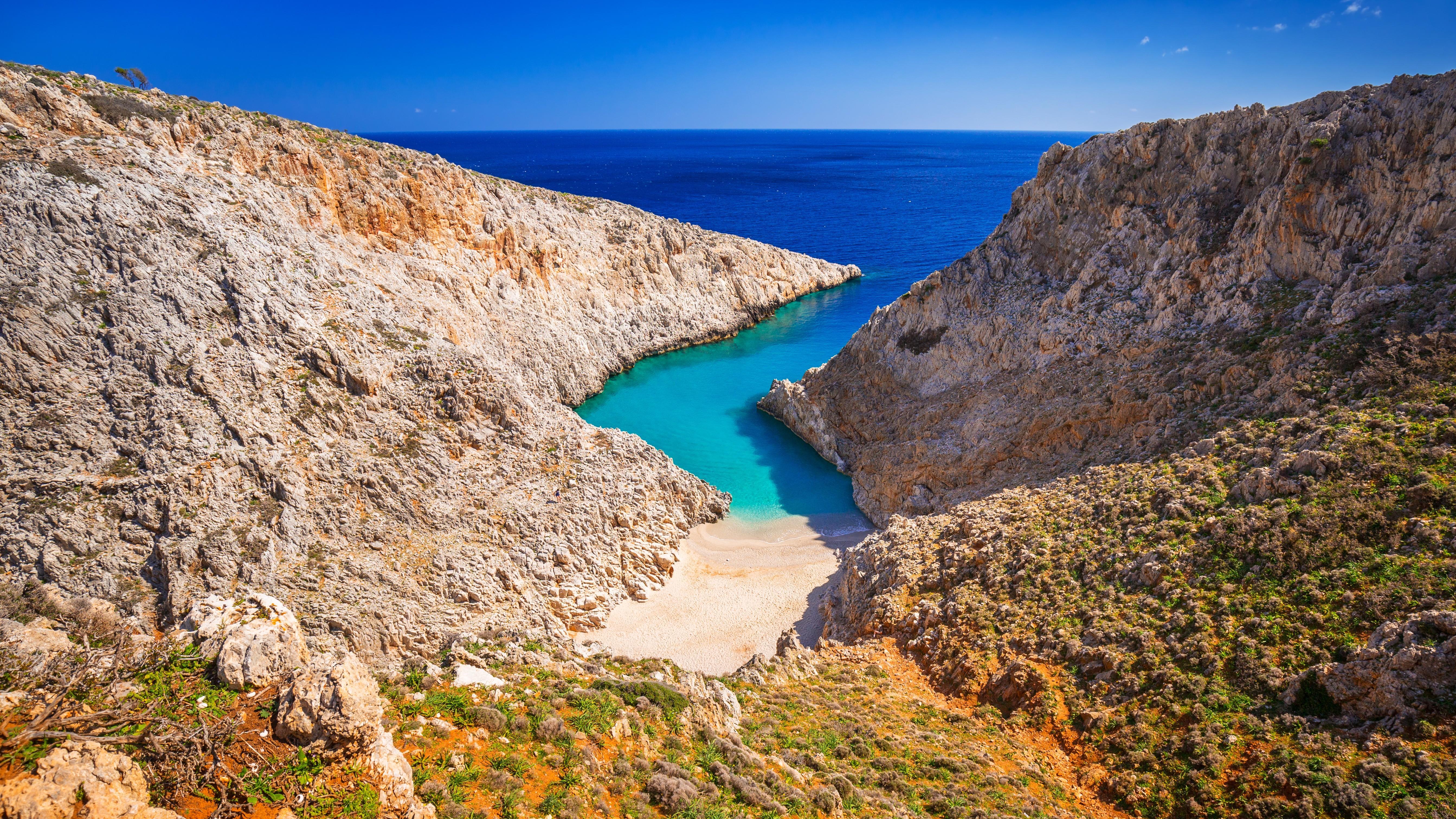 Seitan Limani Beach in Crete. Photo: Shutterstock
