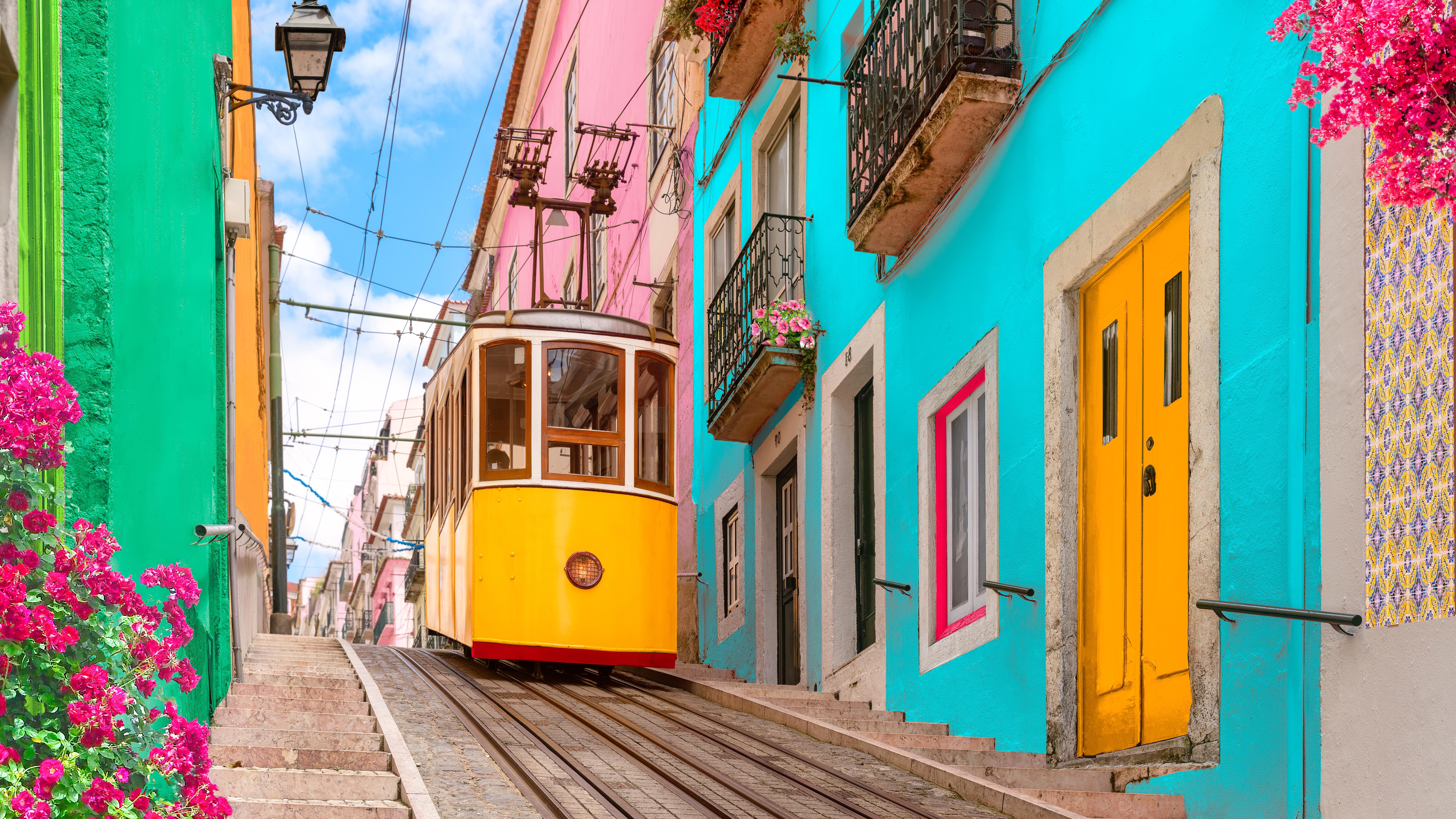 Iconic tramway street in Lisbon, Portugal. Photo: Shutterstock