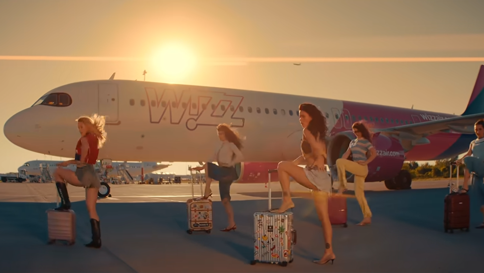 "Wizz Away" song video. Source: INNA and Wizz Air (&copy;Global Records)