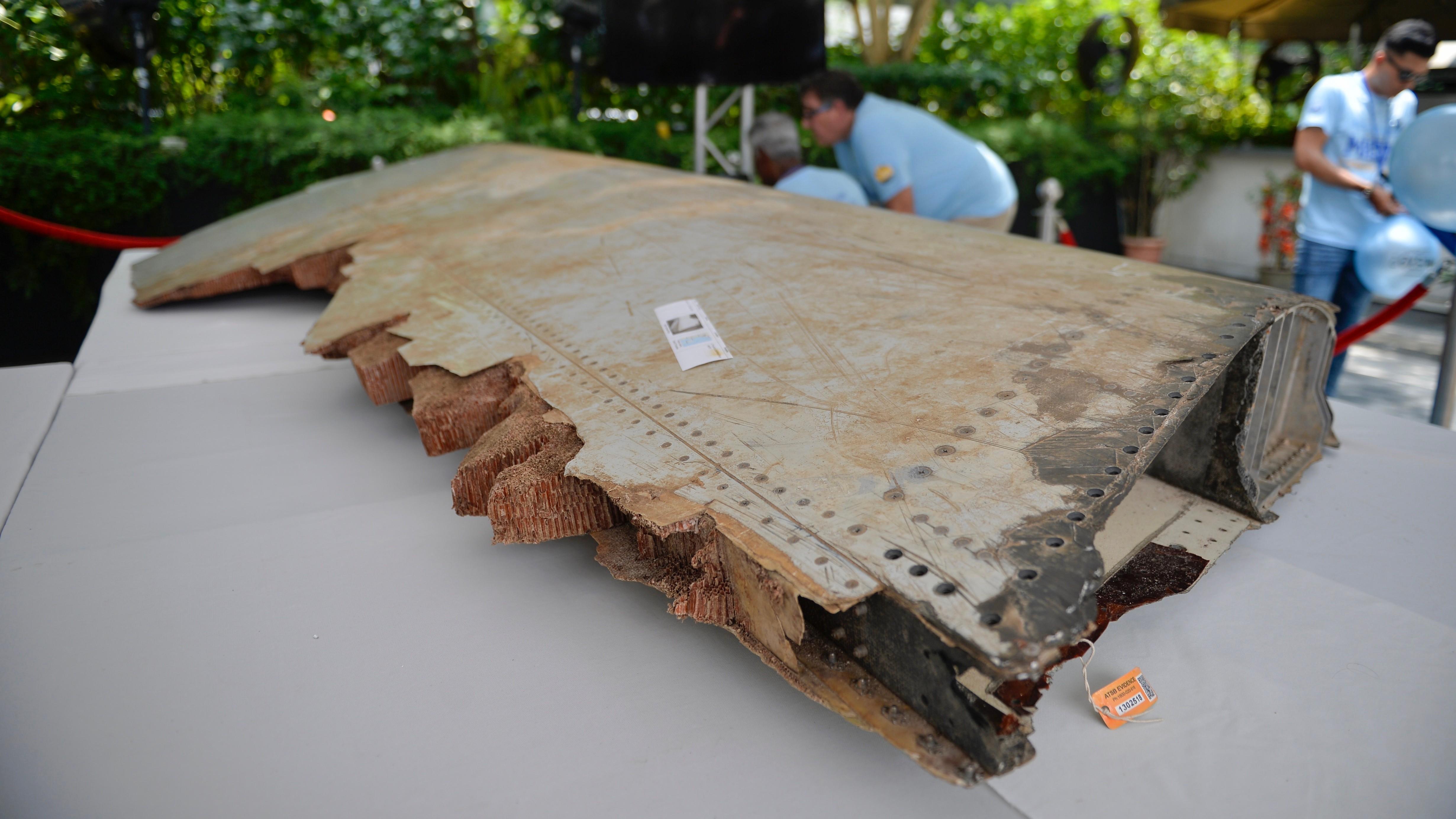 Found part from the missing Malaysian plane. Photo: Shutterstock