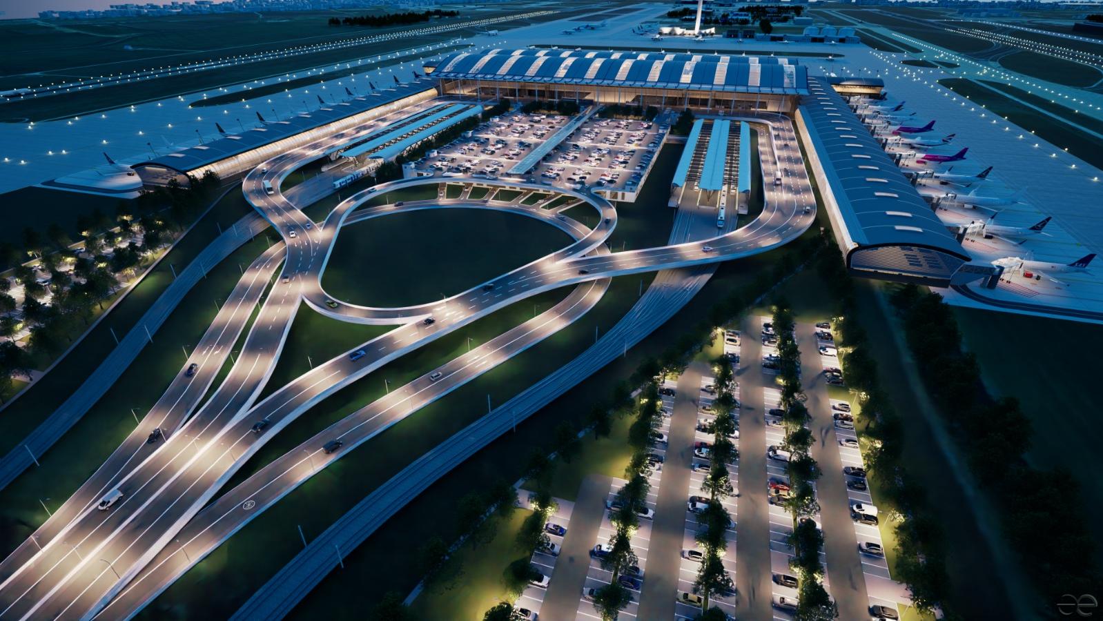 New airport terminal in Bucharest. Photo: Bucharest Airports / CNAB