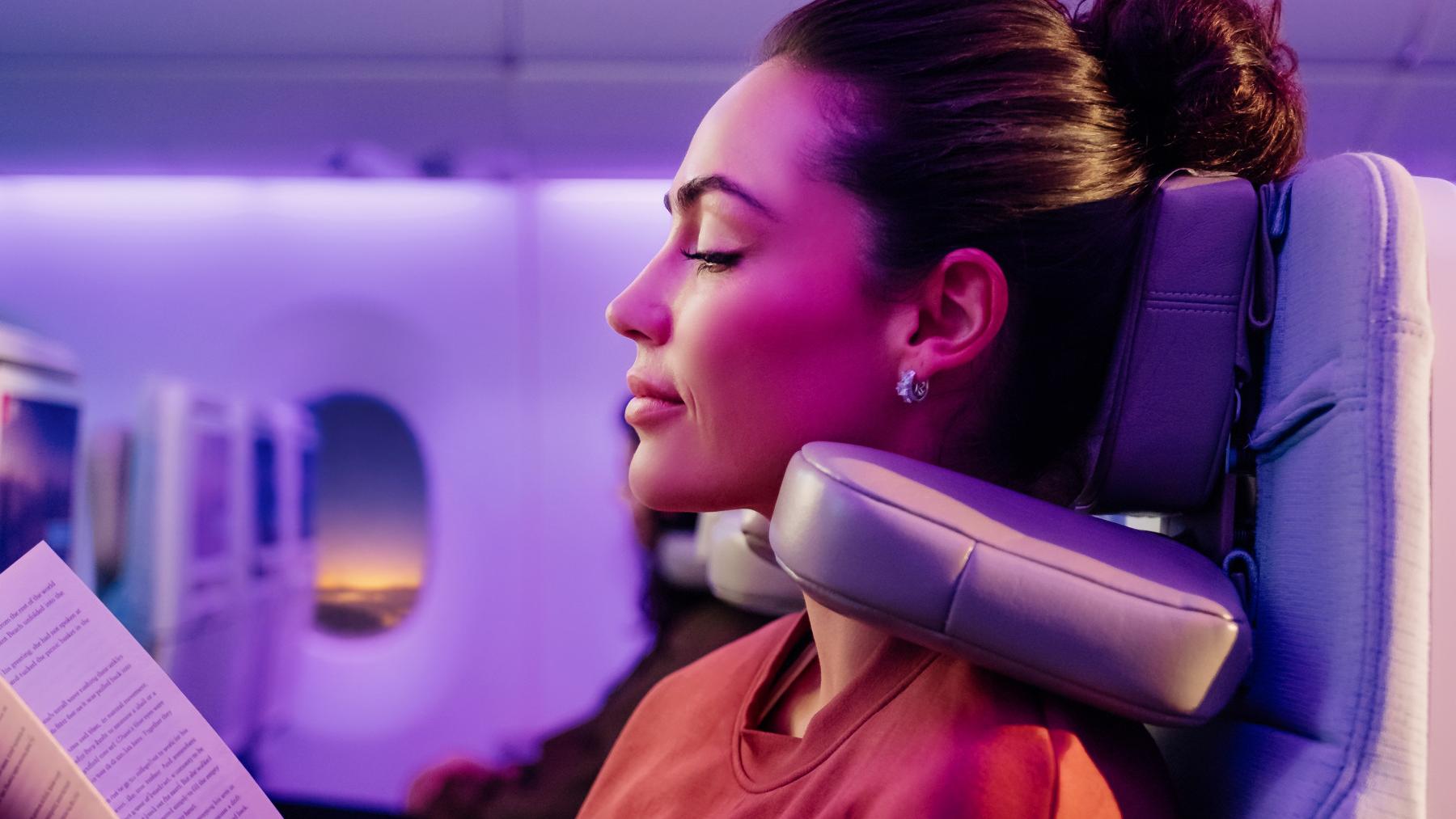 Emirates Economy Class U Dream Headrest. Photo: Emirates