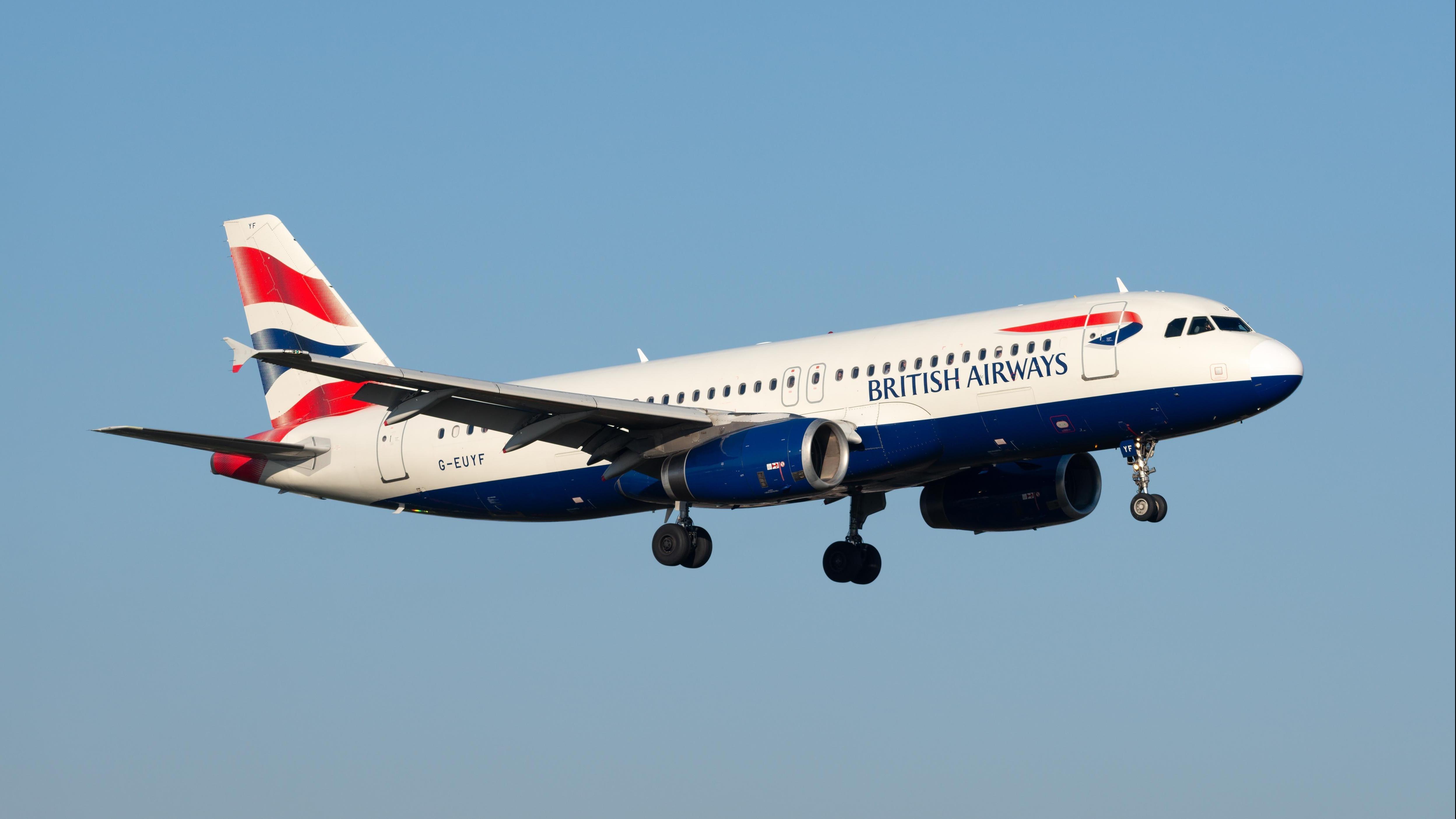BRITISH AIRWAYS A320. Photo: Shutterstock