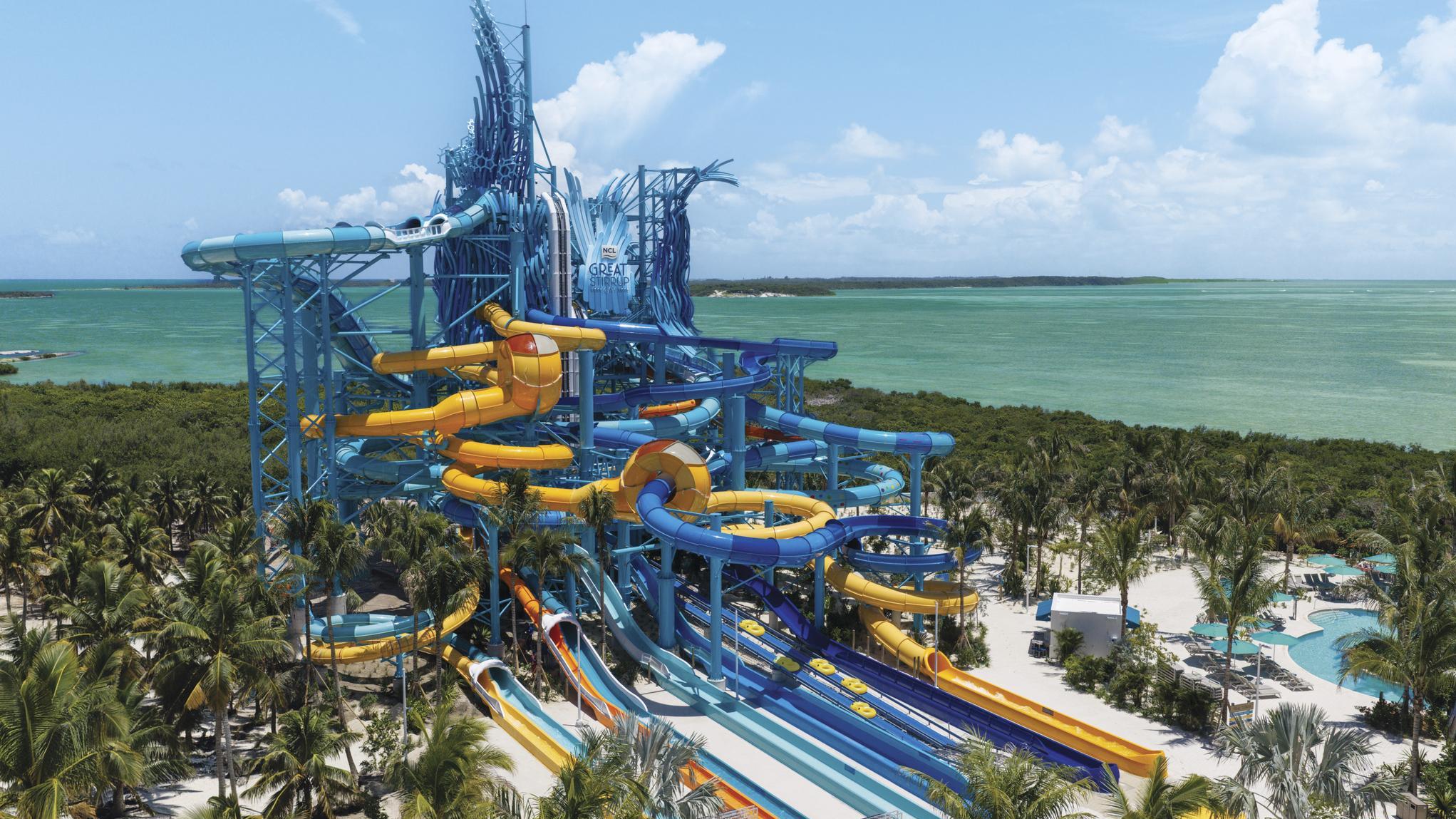 NCL's new water park at Great Stirrup Cay. Photo: Norwegian Cruise Line Holdings