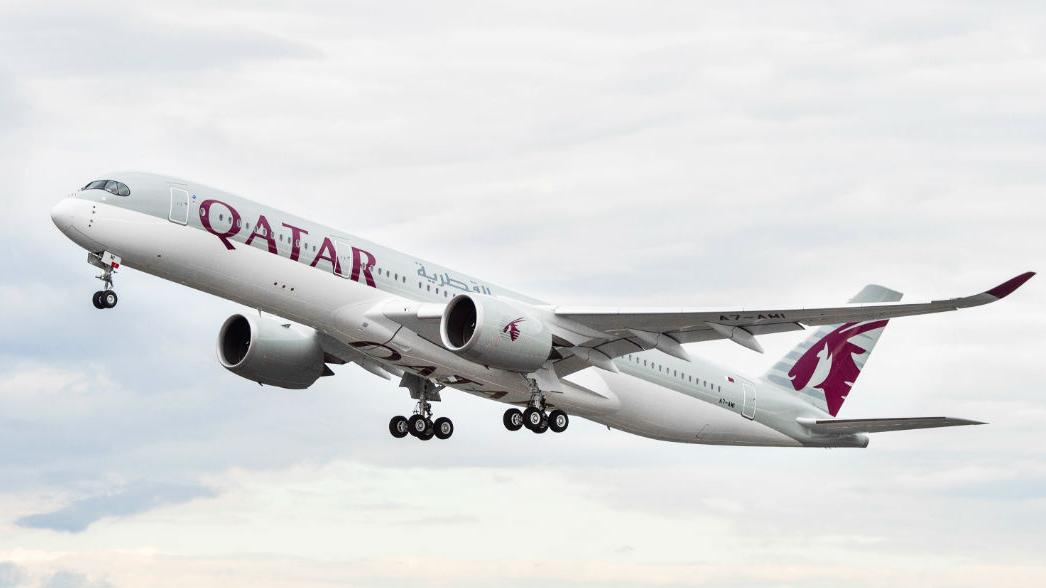 Touchdown in Philadelphia. Photo: Qatar Airways