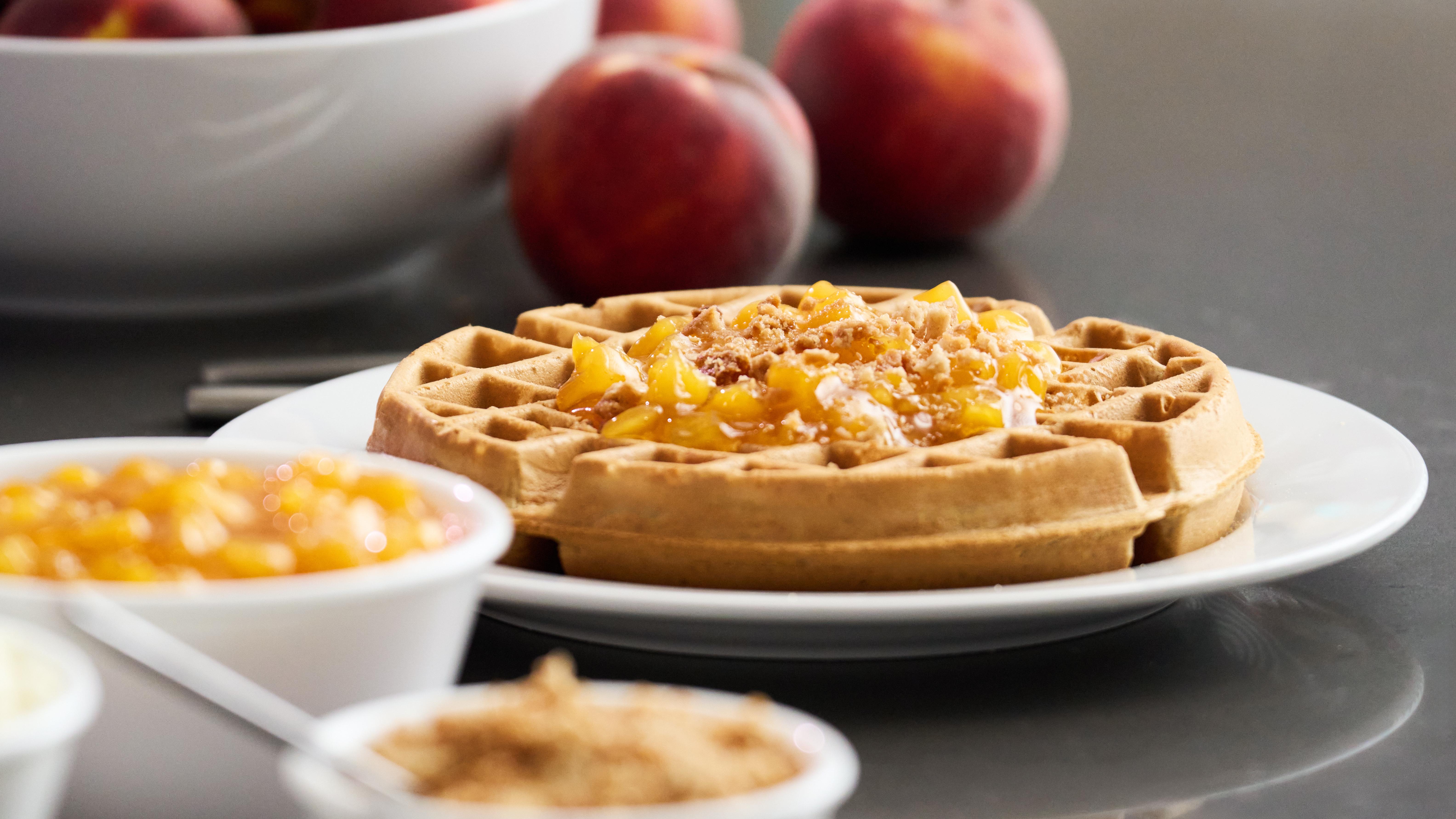 Hampton by Hilton - Peach Cobbler Waffle. Photo: &copy; 2026 Hilton