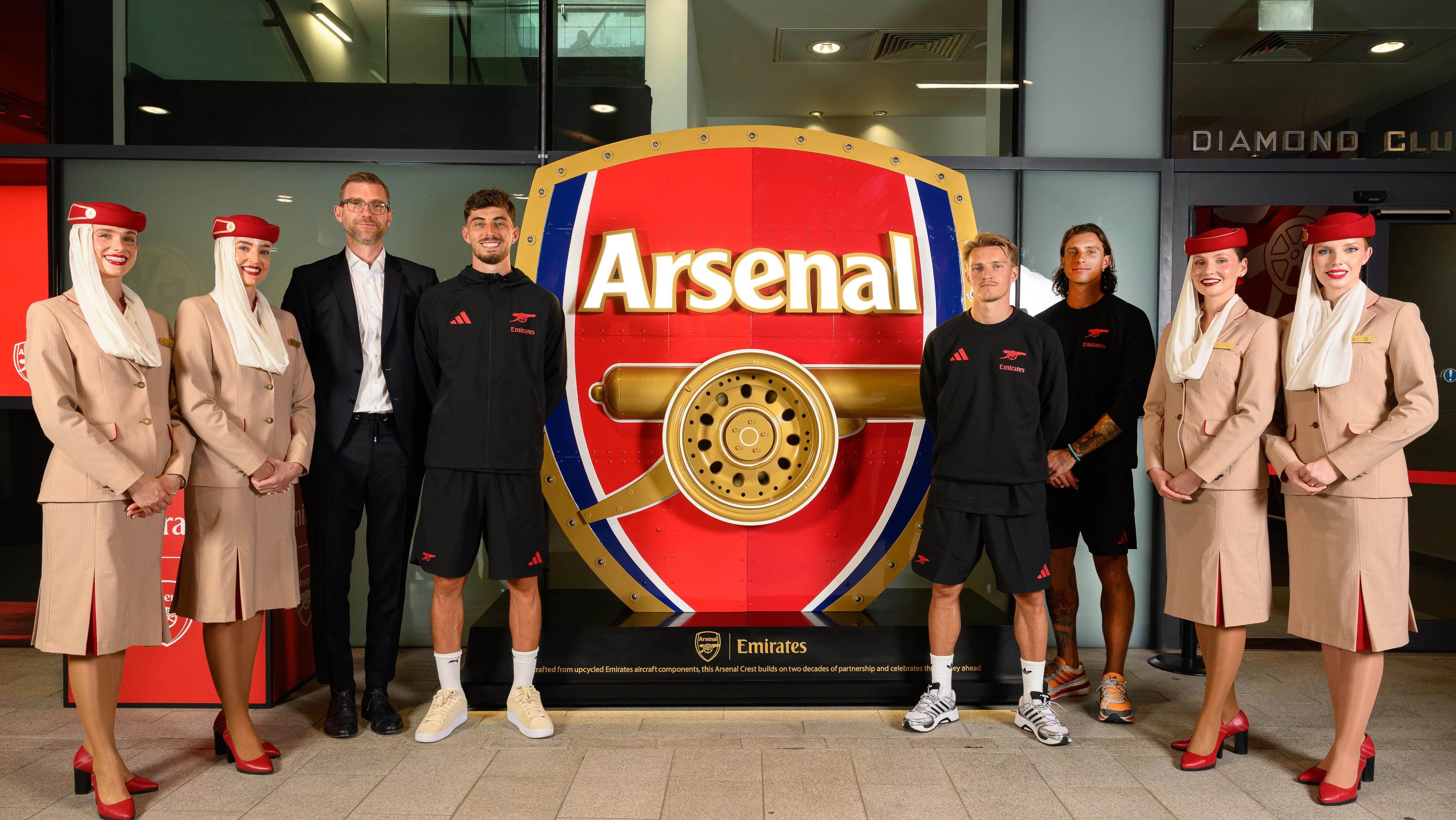 The Aircrafted Arsenal Crest. Photo: Emirates 