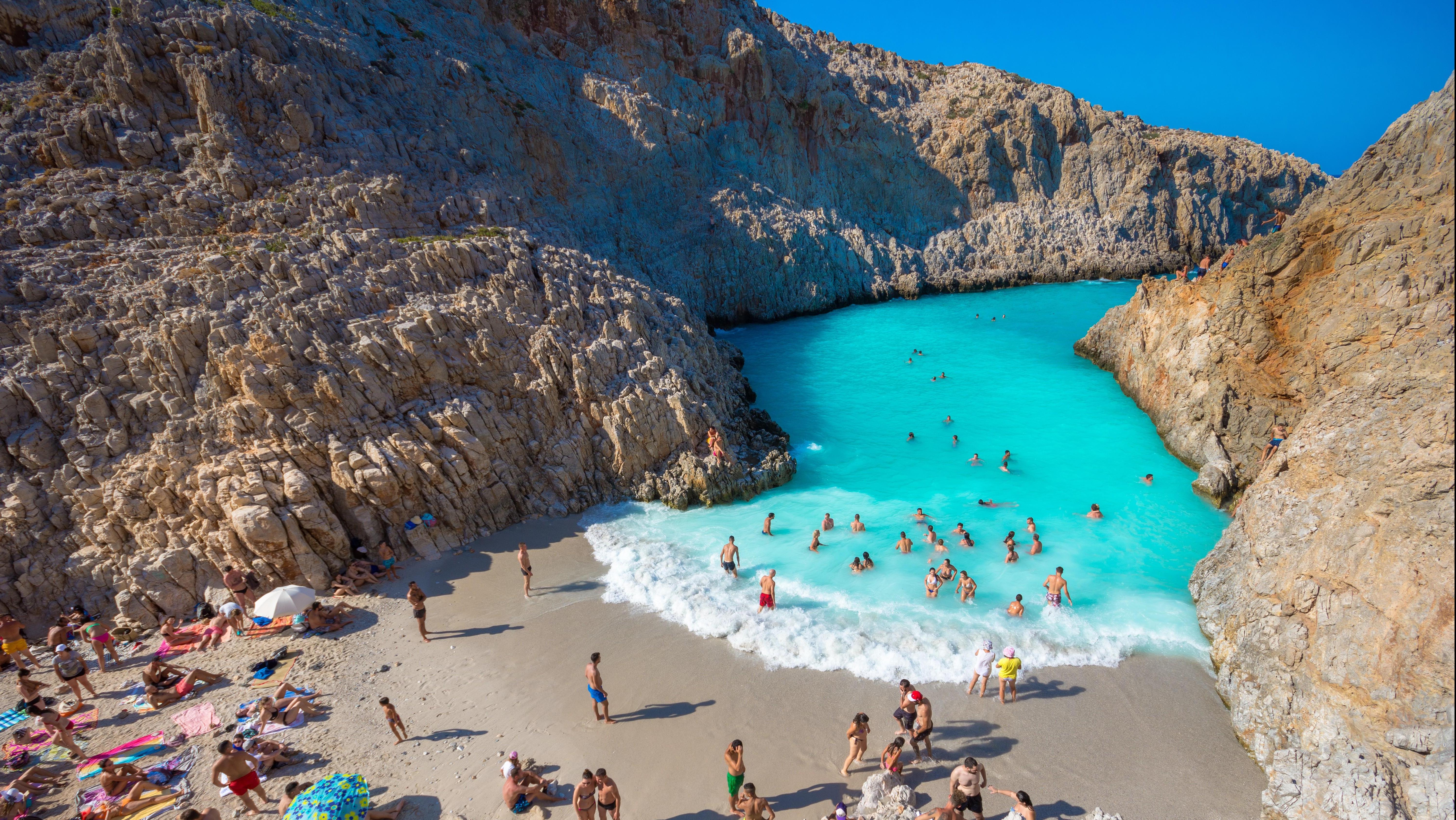 Seitan Limani Beach in Crete. Photo: Shutterstock