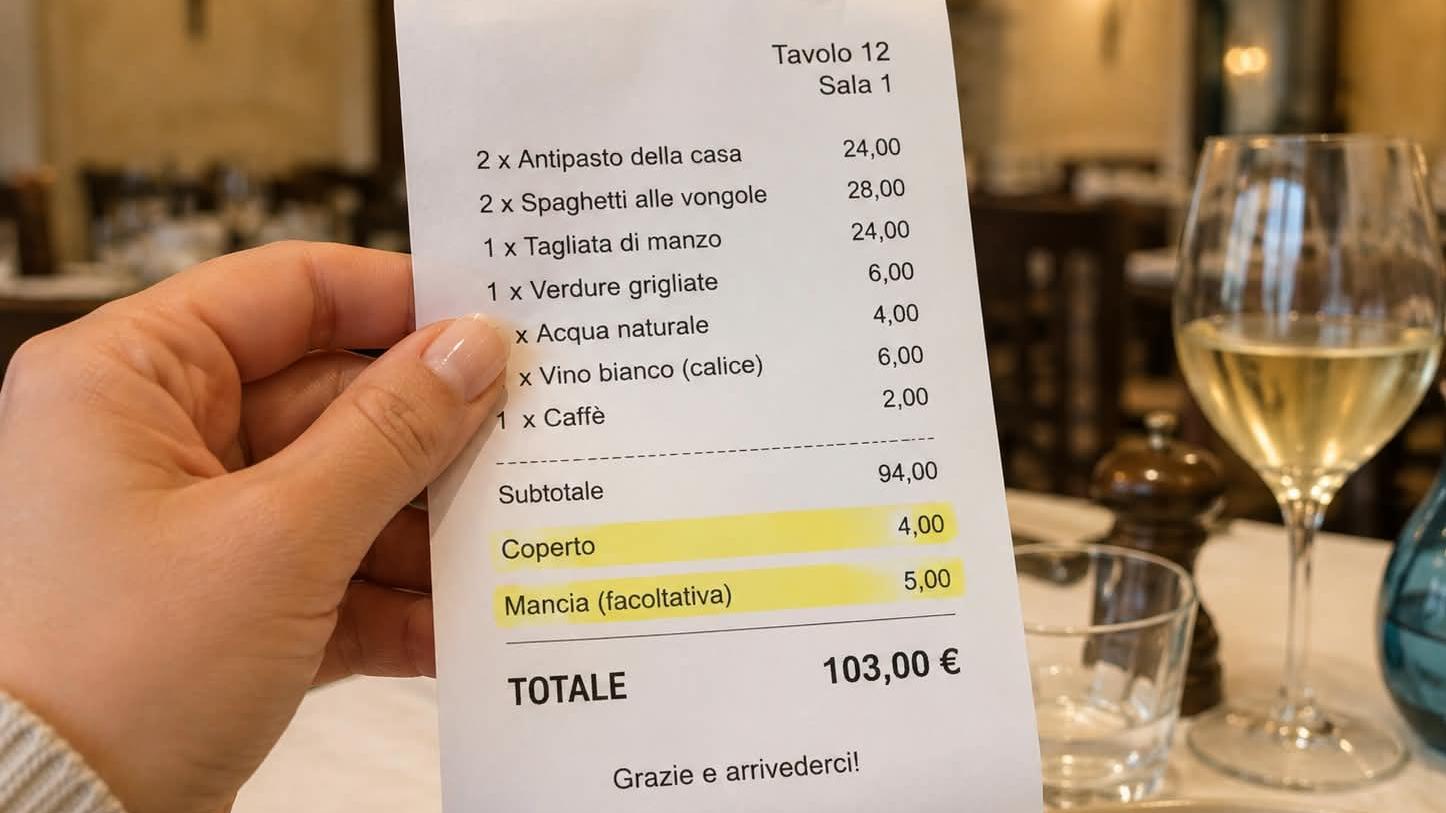 What is really added to your bill at a restaurant in Italy? Photo: Irit Cattonar