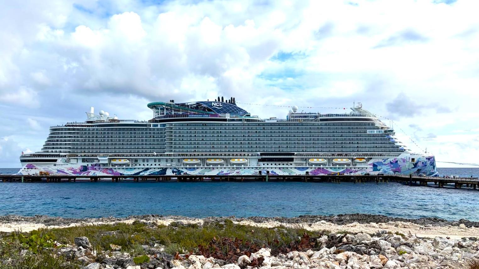 The NCL LUNA ship in the Bahamas. Photo: Amit Cotler
