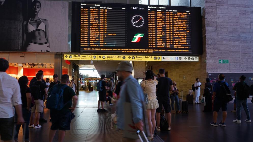 The train station in Rome. Photo: Shutterstock