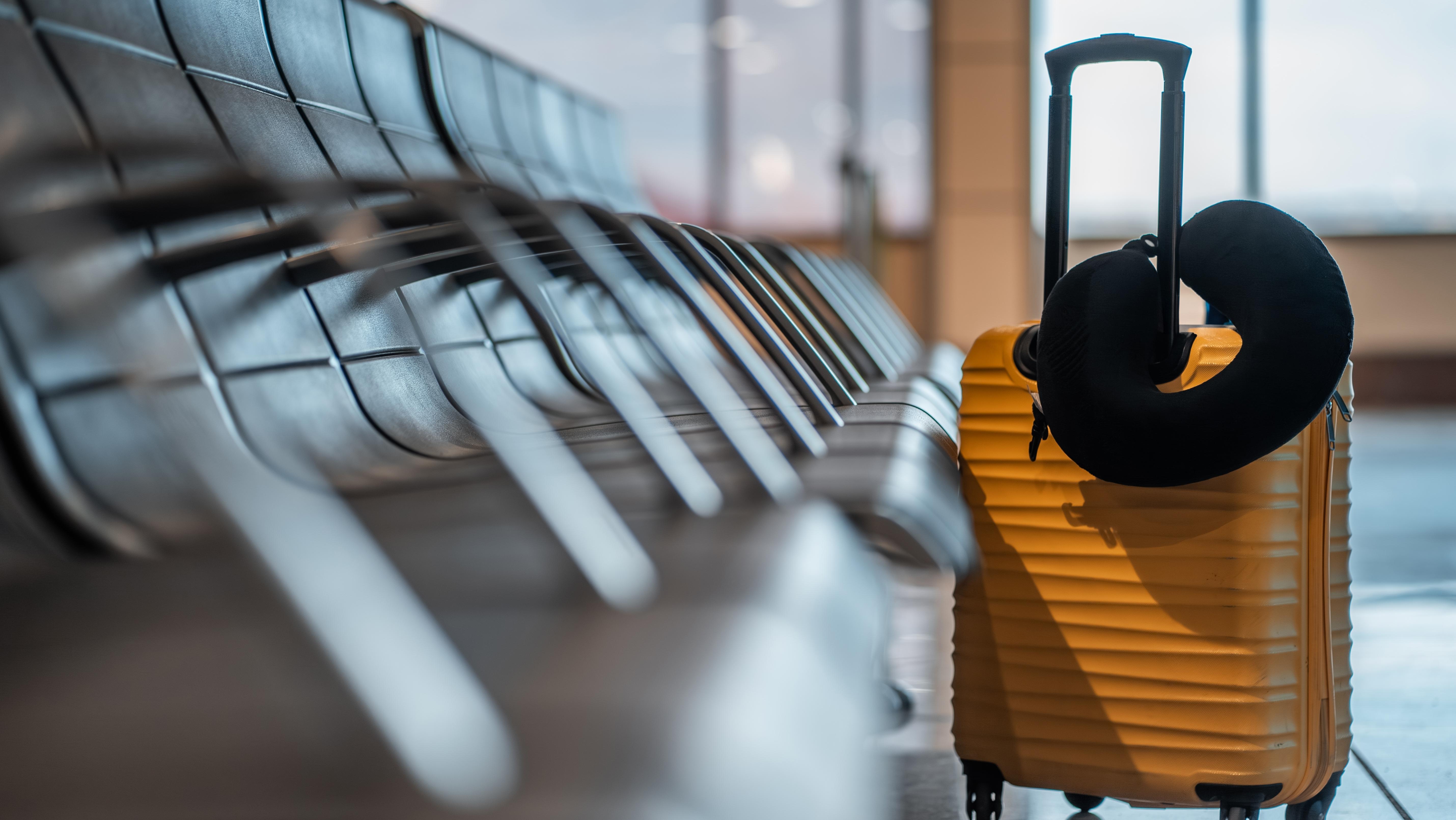 Neck pillow at airport. Photo: Shutterstock