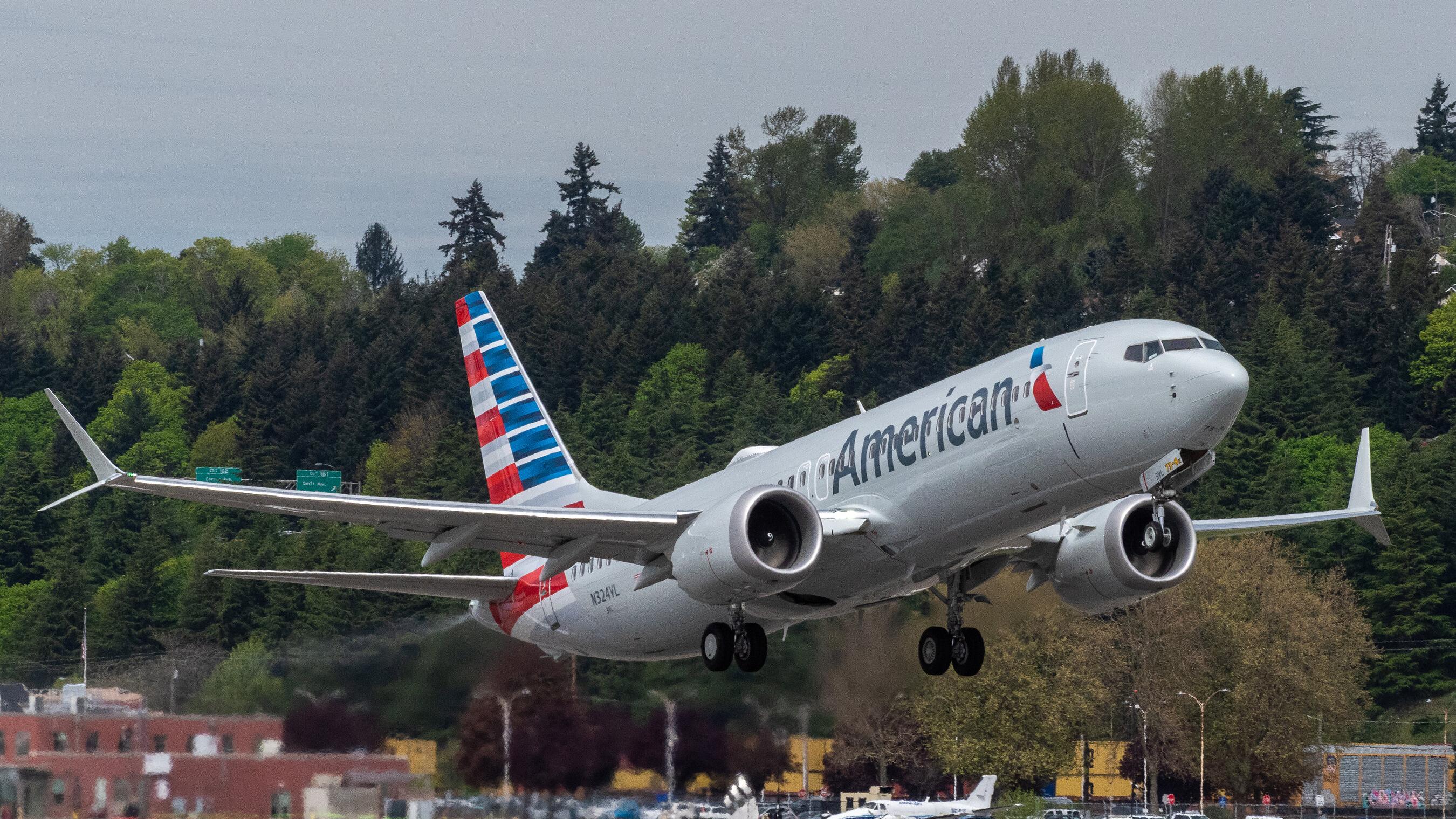 American Airlines 737 MAX on takeoff. Photo: Boeing
