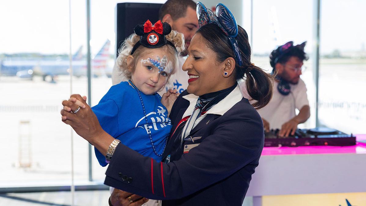 American Airlines' Wish Flight. Photo: American Airlines
