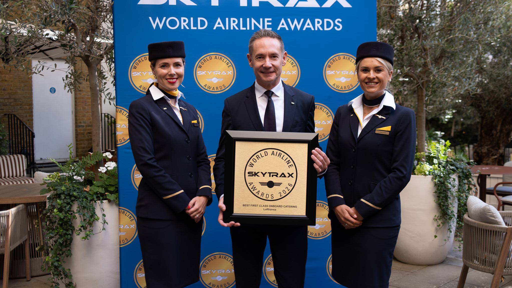 Lufthansa at Skytrax awards. Photo: Lufthansa